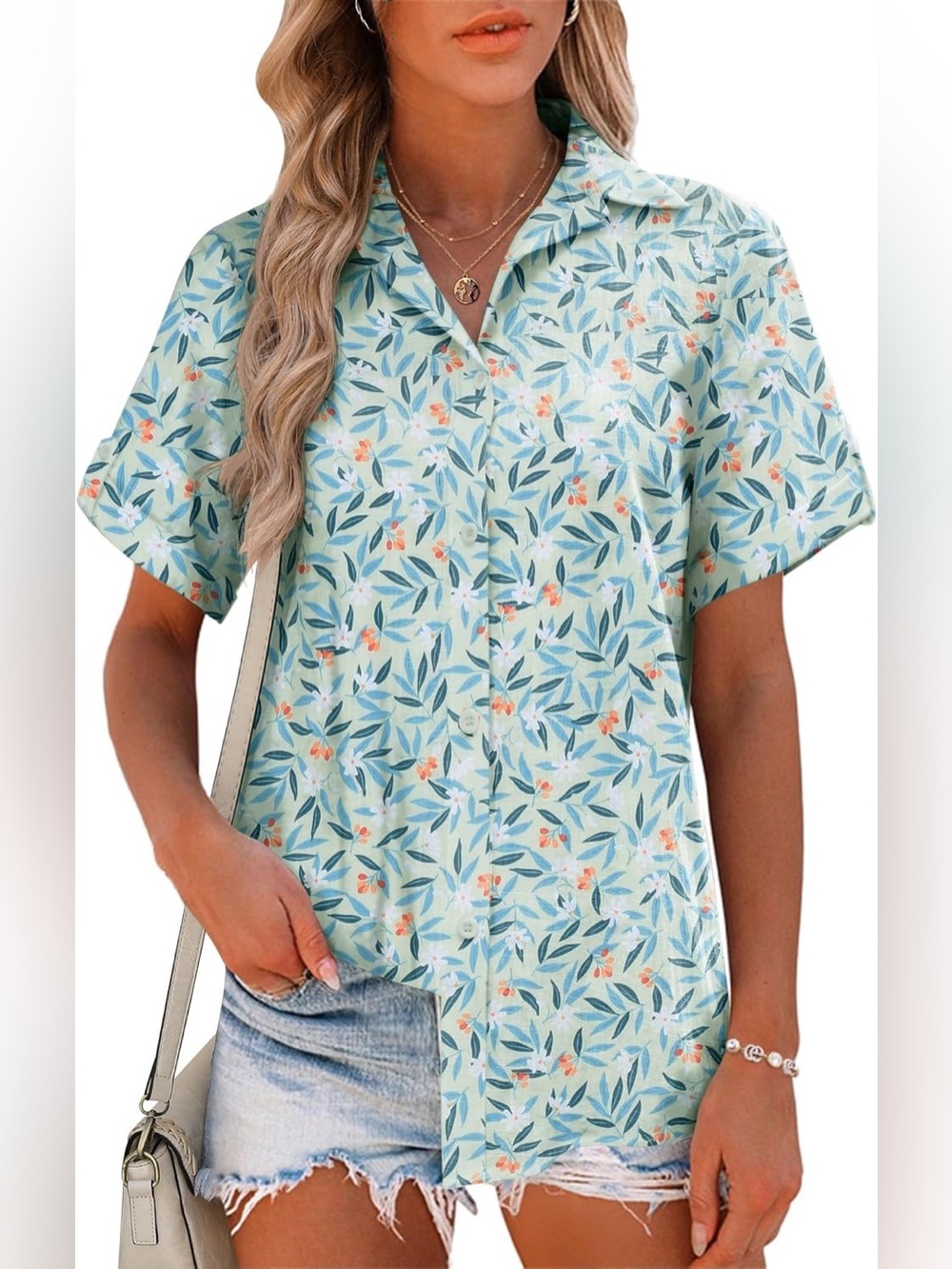 LT brand Button Down Short Sleeve Shirt